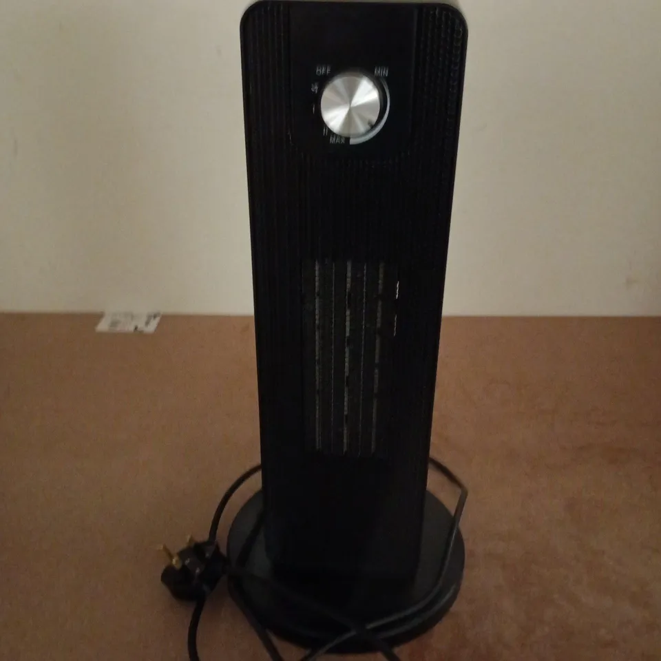 BOXED TCP PORTABLE TOWER HEATER IN BLACK 2000W