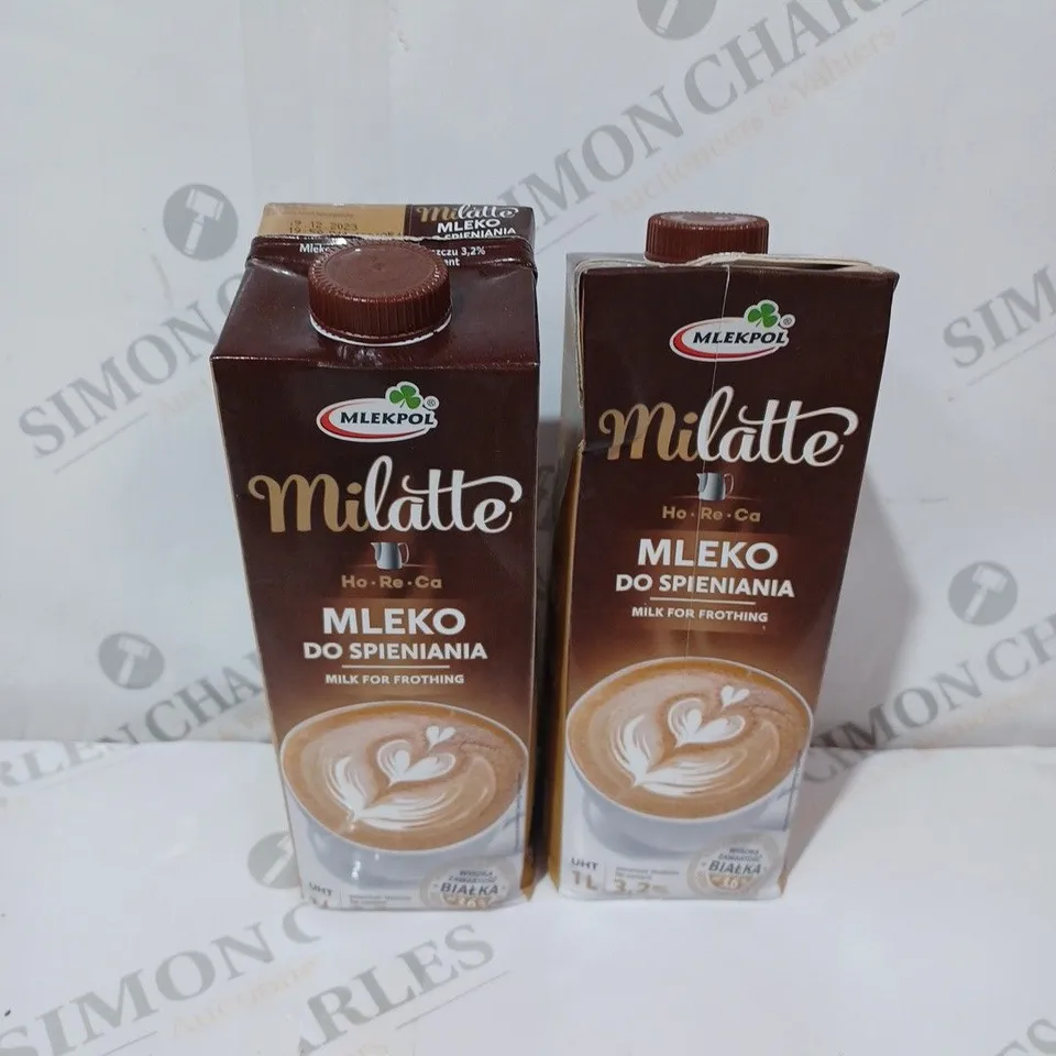 BOX OF APPROX 11 ASSORTED FOOD ITEMS TO INCLUDE - MLEKPOL MILATTE MILK FOR FROTHING 