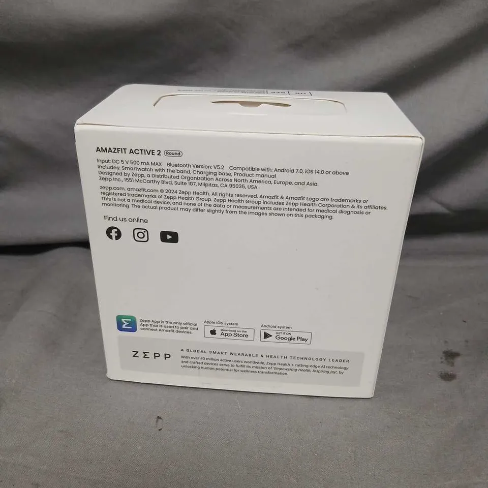 AMAZFIT ACTIVE 2 SMARTWATCH – BOXED