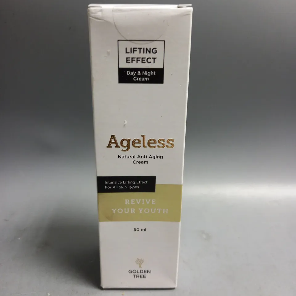 BOXED AND SEALED GOLDEN TREE AGELESS LIFTING EFFECT DAY AND NIGHT CREAM 50ML
