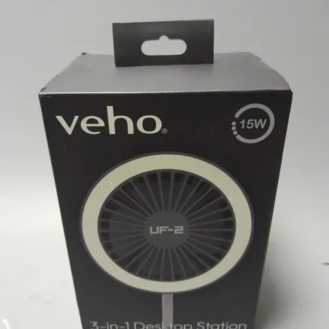 BOXED AND SEALED VEHO 3-IN-1 DESKTOP STATION