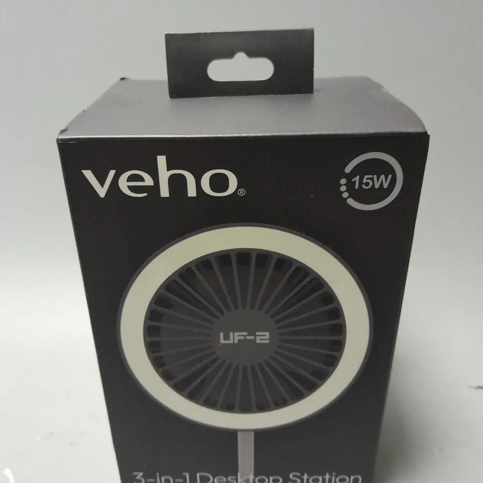 BOXED AND SEALED VEHO 3-IN-1 DESKTOP STATION