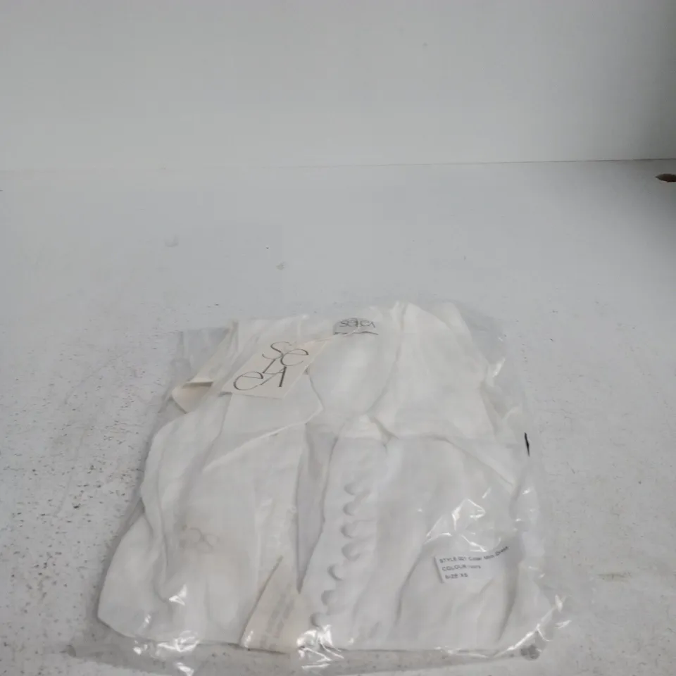 SELEA IVORY COLLAR MINI DRESS – UK SIZE 6 (XS)
