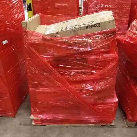 PALLET OF ASSORTED HOUSEHOLD GOODS AND PRODUCTS TO INCLUDE; MONITOR PROTECTORS, BOXED FURNITURE ETC