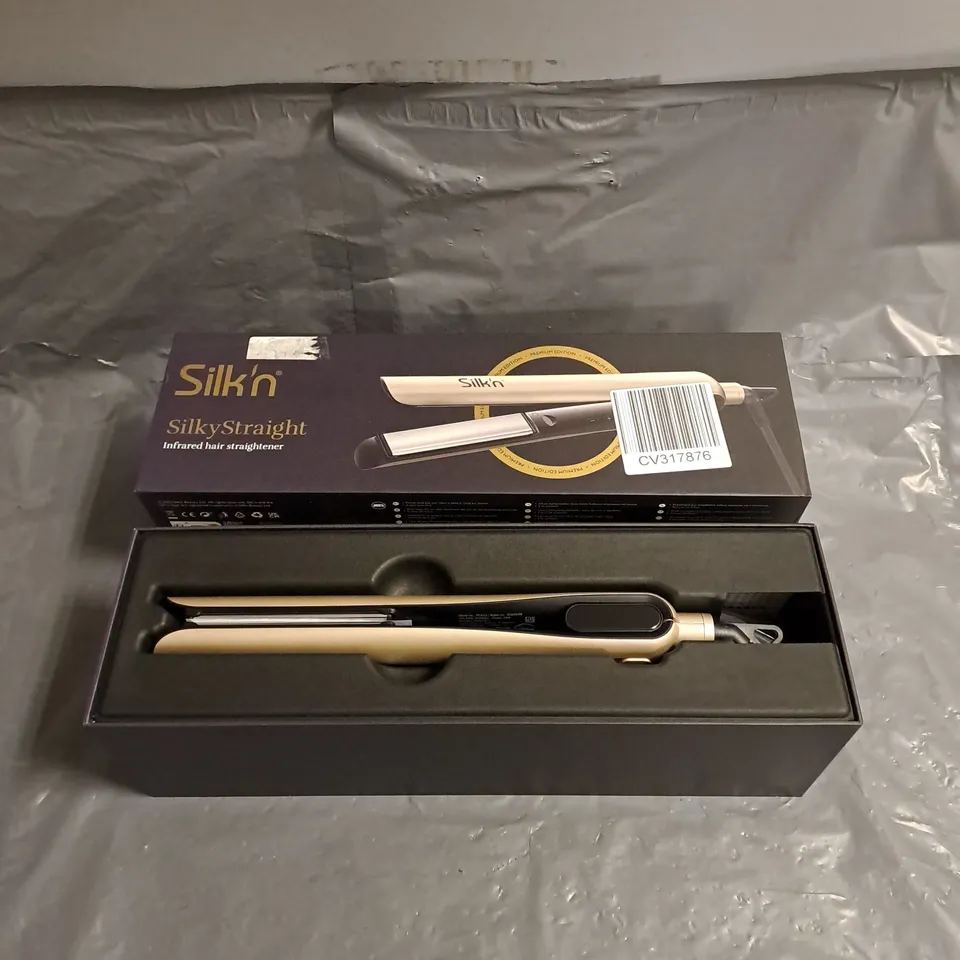 BOXED SILK'N SILKYSTRAIGHT INFRARED HAIR STRAIGHTENER