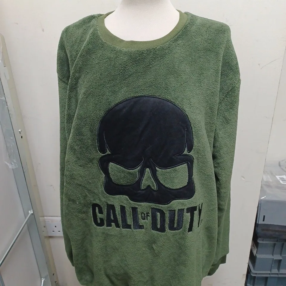CALL OF DUTY GREEN VELVET JUMPER - 2XL