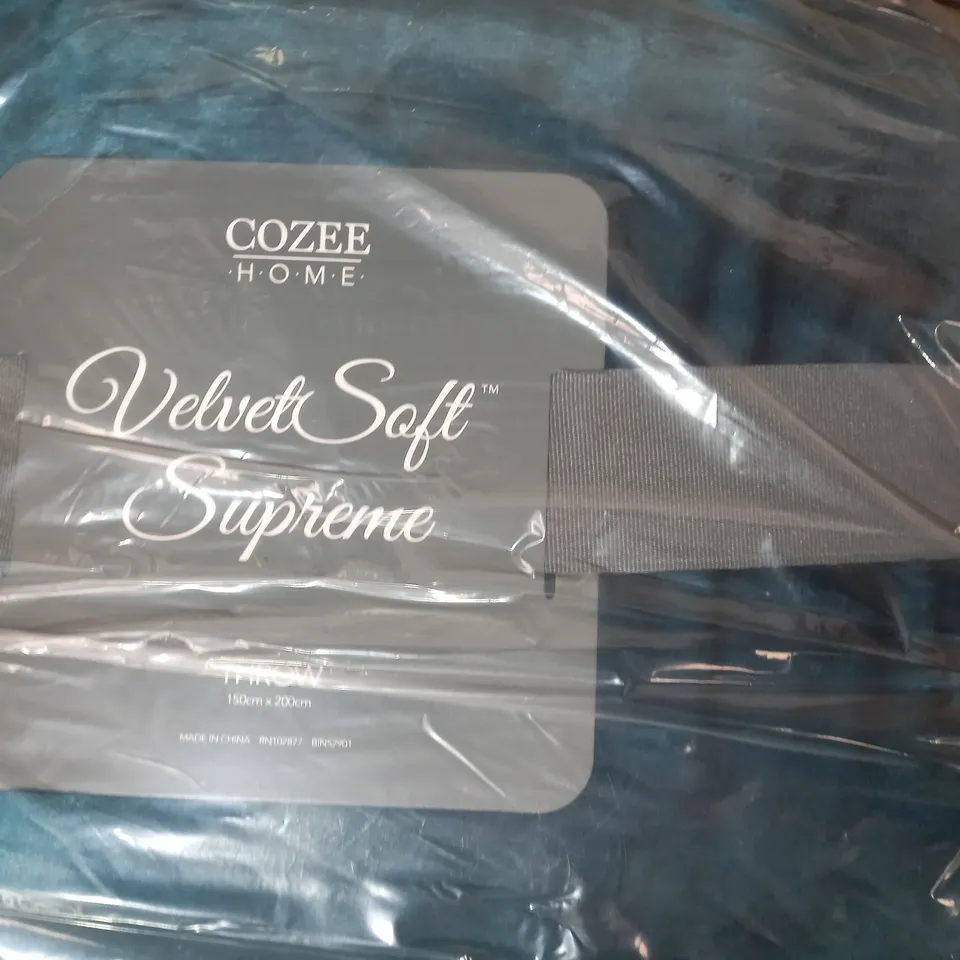 BOXED COZEE HOME VELVETSOFT THROW 150X200CM