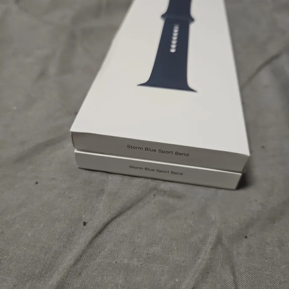 APPLE WATCH STORM BLUE SPORT BAND – 41MM M/L & 41MM S/M (TWO BOXES)