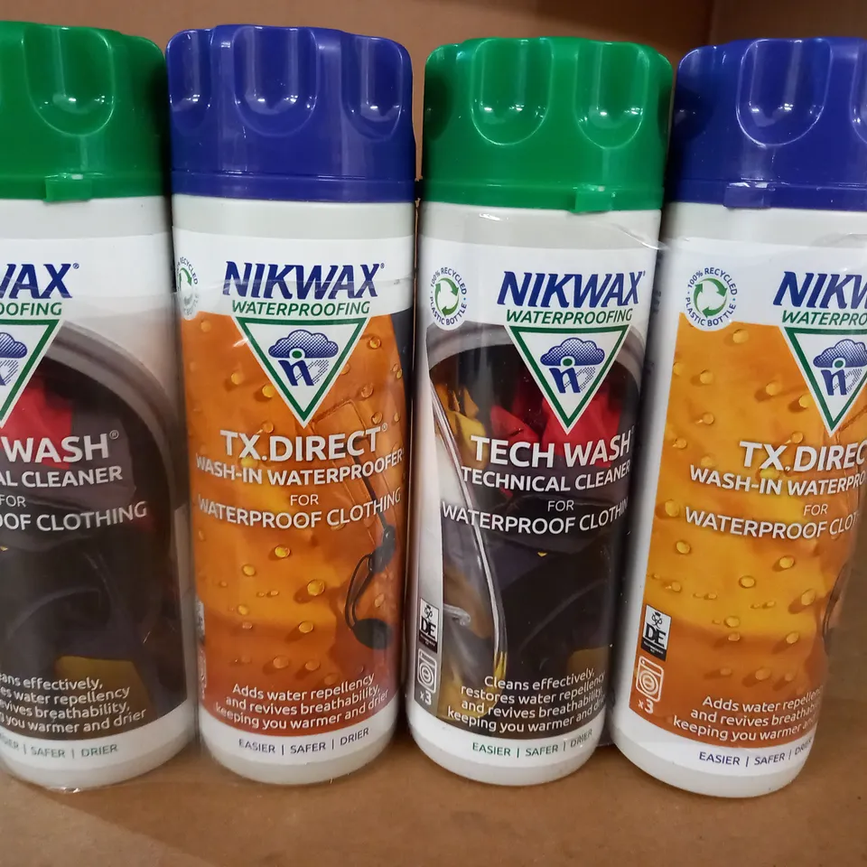 LOT OF 2 2-PACKS OF NIKWAX WATERPROOFING LIQUIDS