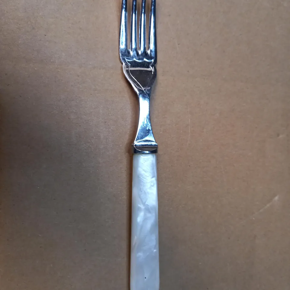 KNIFE AND FORK SET - CHROME PLATED ON NICKEL SILVER