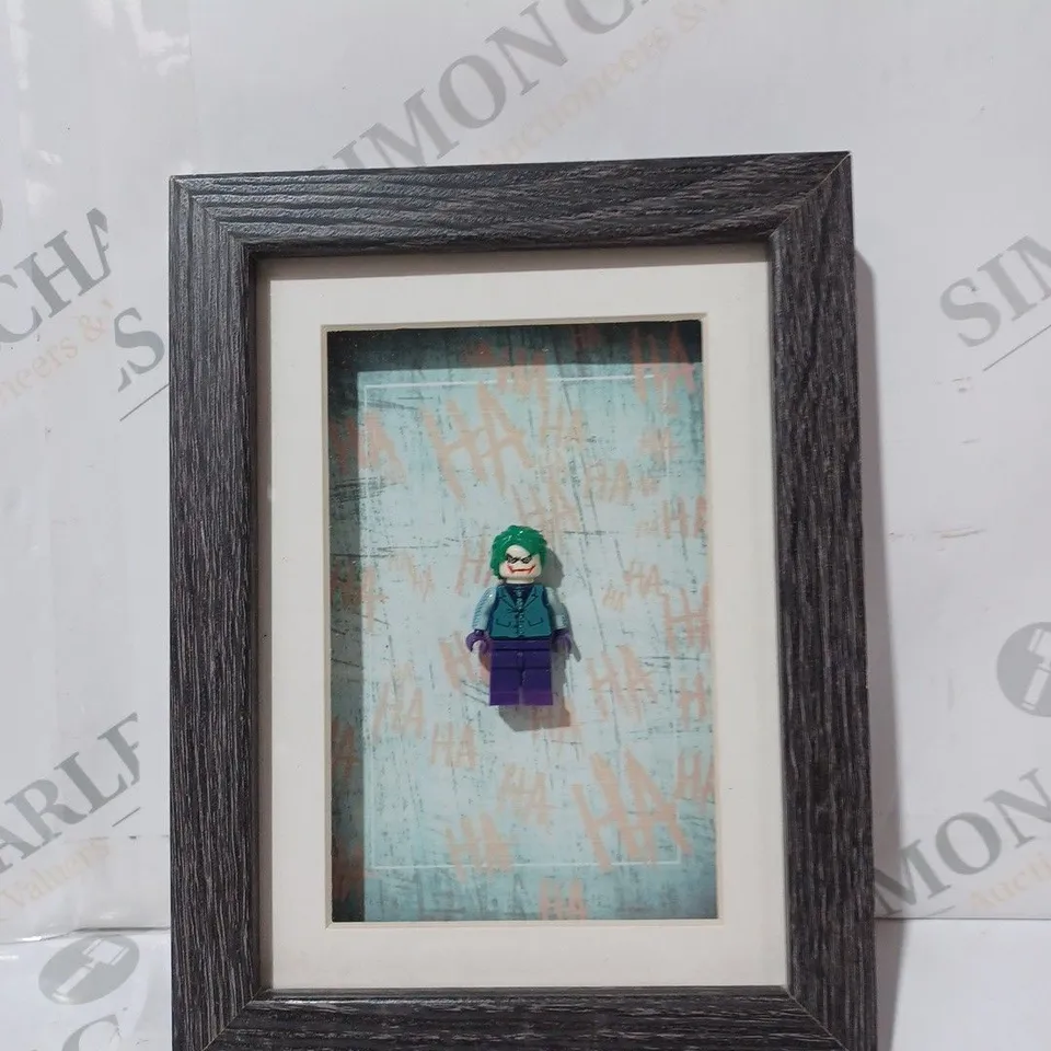 FRAMED COLLECTIBLE LEGO FIGURE - THE JOKER
