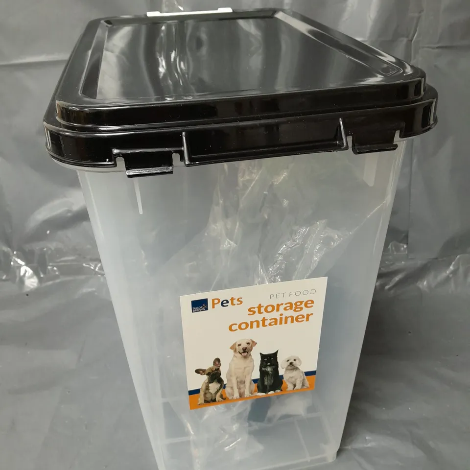 TAYLOR BROWN PET FOOD STORAGE CONTAINER