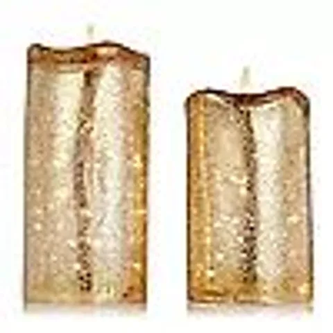 HOME STORIES SET OF 2 LED MERCURY CANDLES