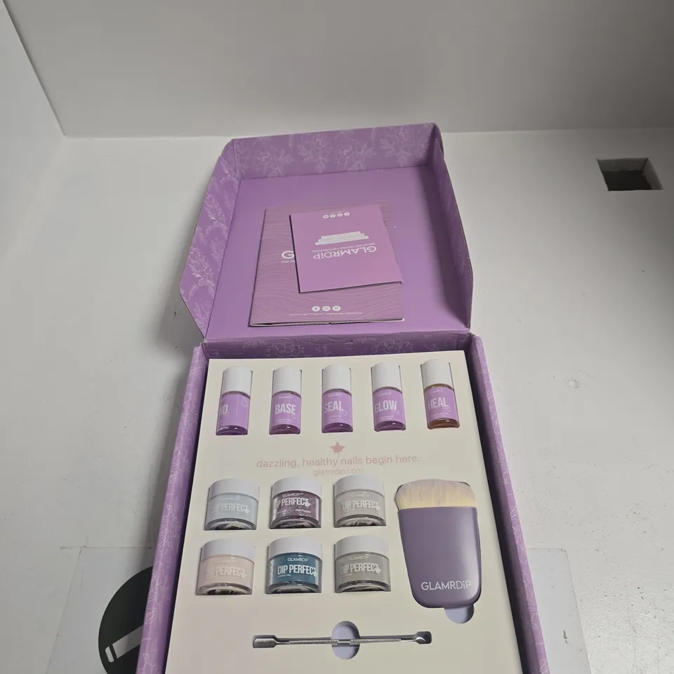 GLAMDRIP DIP PERFECT NAILS STARTER KIT – PURPLE BOX