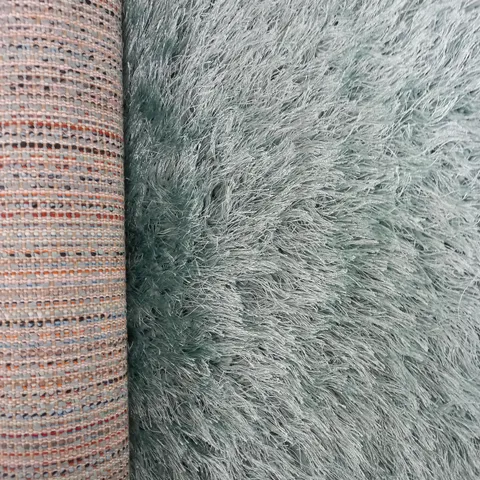 LONGWEAVE ANGELINA SHAGGY TURQUOISE AREA RUG 60 X 100CM