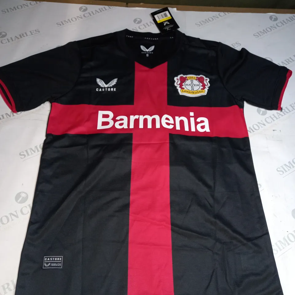 BAYER LEVERKUSEN FC HOME SHIRT WITH SCHICK 14 SIZE S