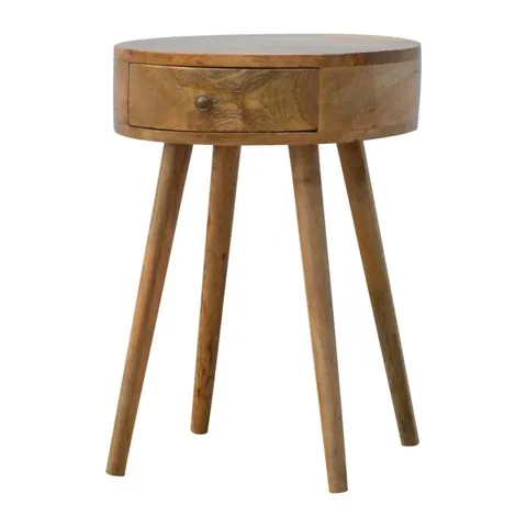 BOXED ADRIENNE SOLID WOOD BEDSIDE TABLE