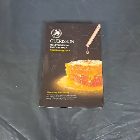 BOX OF APPROX 50 GUERISSON HONEY HORSE OIL AMPOULE FACE MASKS