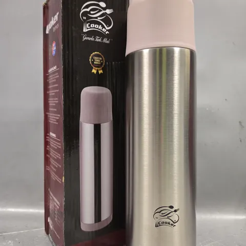 BOXED COOKER 0.75L STAINLESS STEEL THERMOS IN PINK