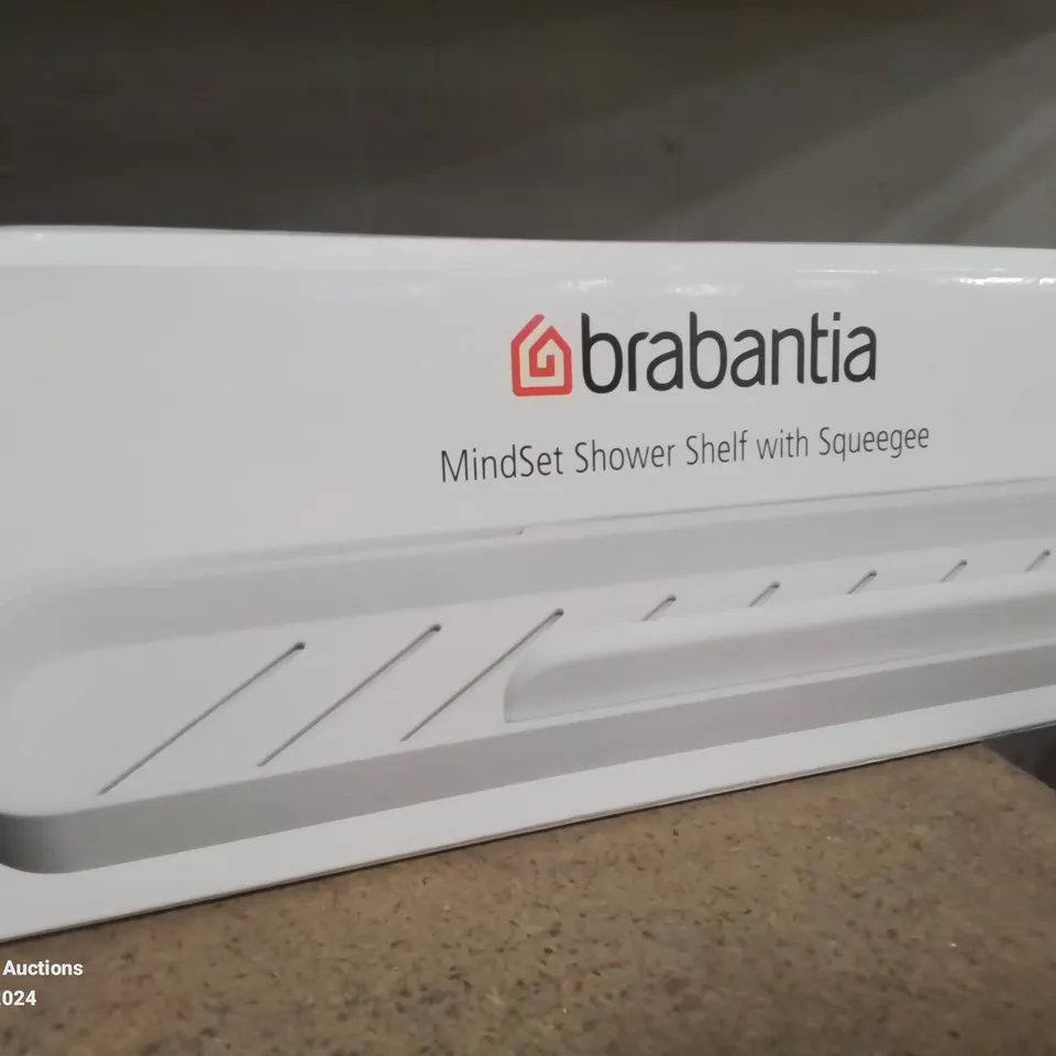 BOXED BRABANITA MINDSET SHOWER SHELF WITH SQUEEGEE 