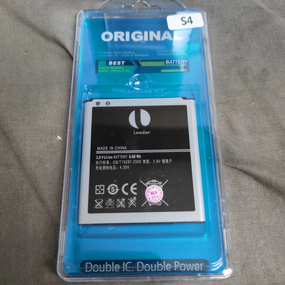 ORIGINAL LEADER 3.8V LI-ION BATTERY – 9.88WH, S4 CONTAINS APPROXIMATELY 10 ITEMS  