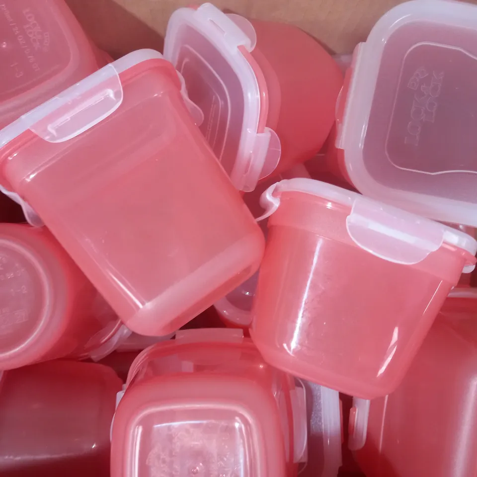 BOXED LOCK & LOCK APPROXIMATELY 20 PIECE NESTABLE FOOD CONTAINERS