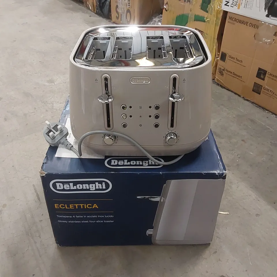BOXED DELONGHI ECLETTICA TOASTER RRP £79