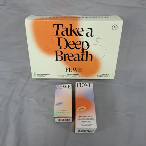 FEWE TAKE A DEEP BREATH IN DE-STRESS KIT – PAUSE ORAL SPRAY & SOOTHING BODY STICK (BOXED)
