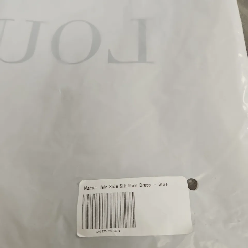 LOUNGE ISLA SIDE SLIT MAXI DRESS – BLUE SIZE 8