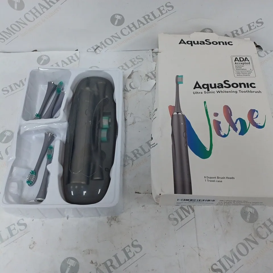 AQUA SONIC ULTRA SONIC WHITENING TOOTHBRUSH 