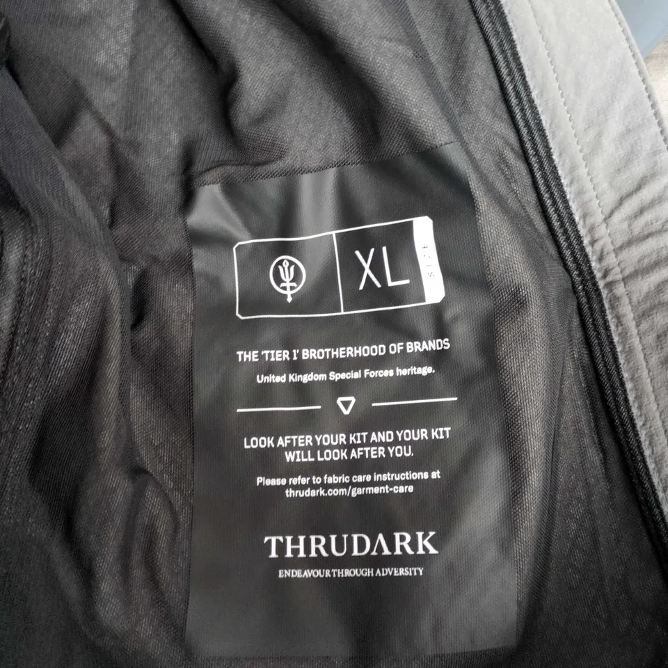 THRDARK JACKET – UK XL, ZIP FRONT, CHEST LOGO