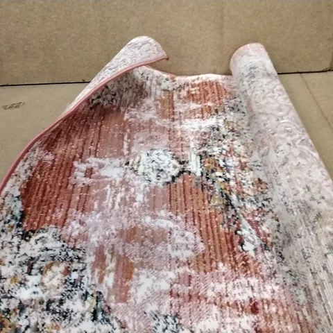 BRAND NEW PACO HOME RED HERBETE RUG SIZE 80CM X 150CM