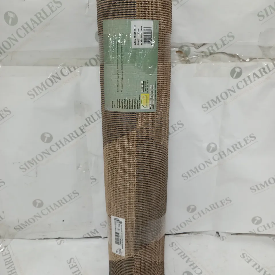 WINNER RUGS MODERN MACHINE TECHNIC BLUE GREY BROWN RUG 57 X 90CM 