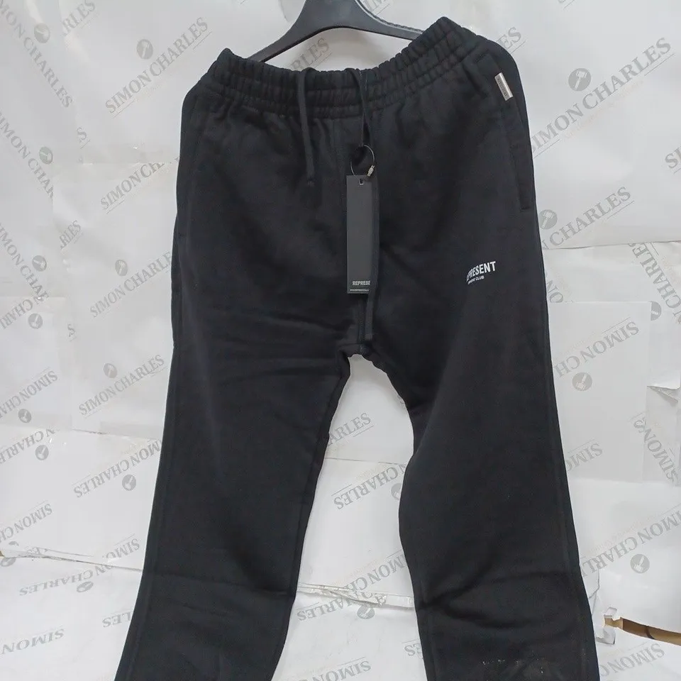 BLACK REPRESENT TRACK PANTS SIZE XL 