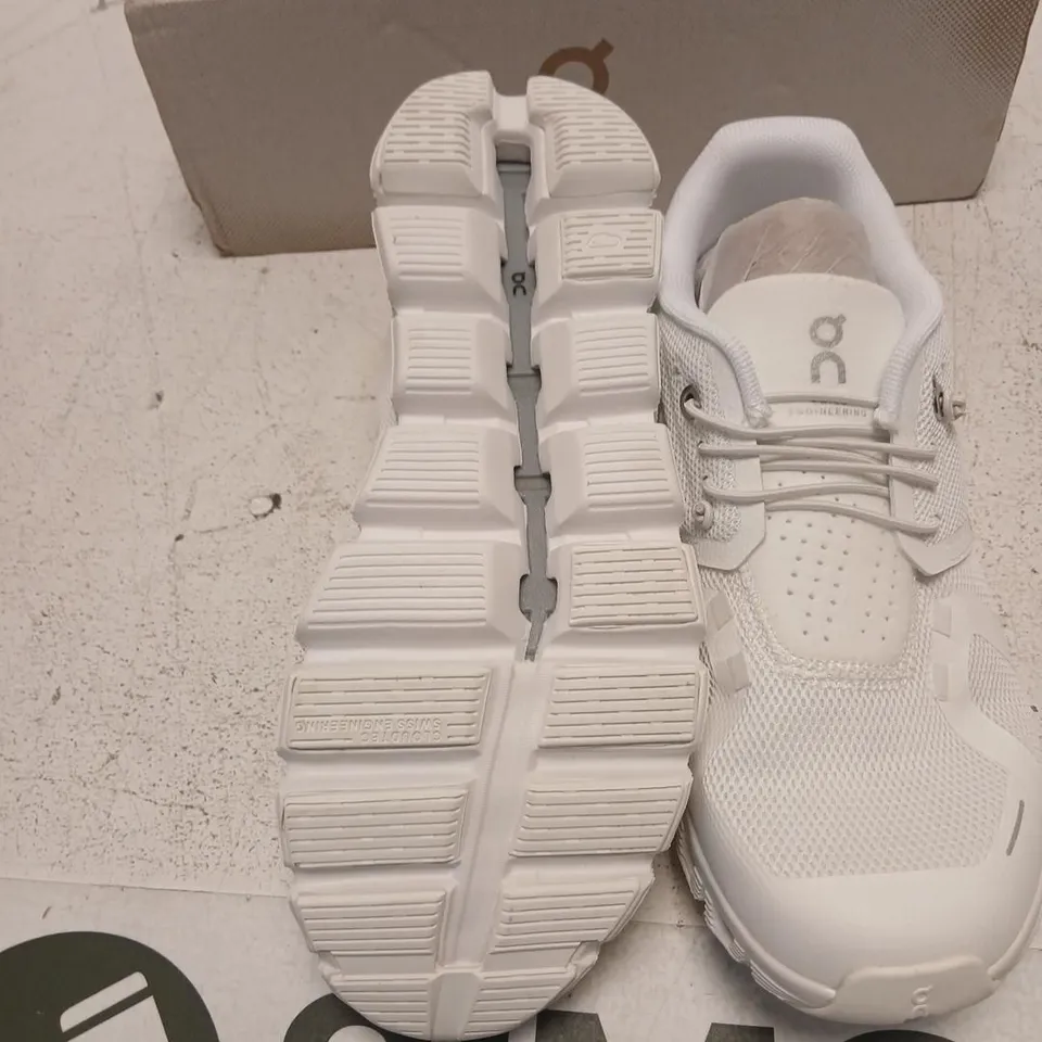 ON RUNNING CLOUD 5 SHOES – ALL WHITE, UK 5.5 (US 7.5) [BOXED]