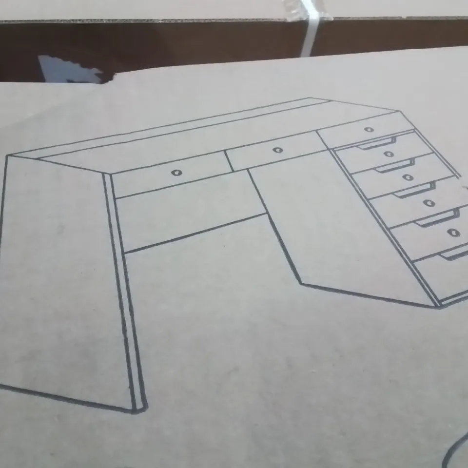 BOXED NAKEEMA DRESSING TABLE WITH LED LIGHTS /2 BOXES