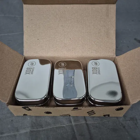 ELEPHANT BOX MINI SNACK POD TRIO – STAINLESS STEEL