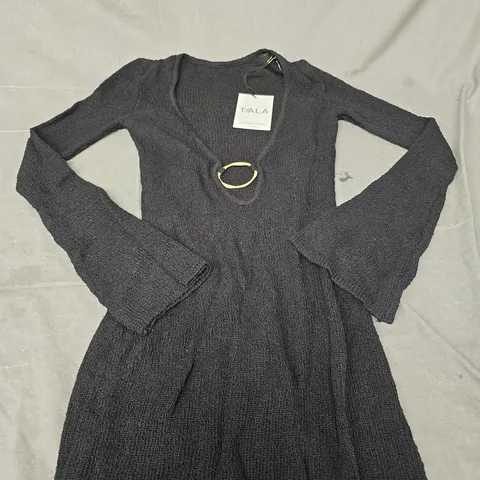 TALA MULTIWAY GOLD RING KNIT MAXI DRESS - SIZE SMALL