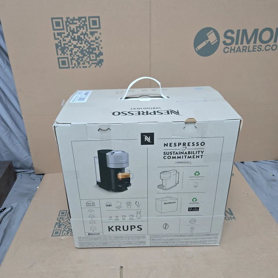 NESPRESSO VERTUO NEXT COFFEE MACHINE – BOXED (KRUPS)