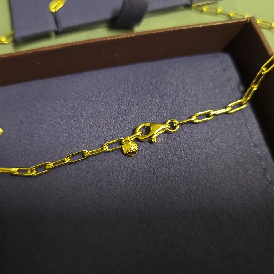 BOXED MONICA VINADER GOLD NECKLACE