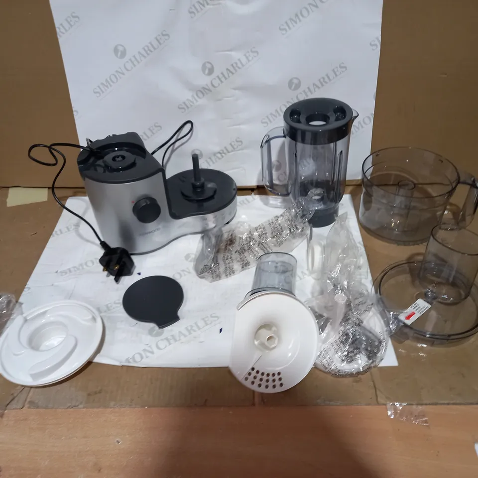 KENWOOD COMPACT FOOD PROCESSOR - SILVER AND GREY