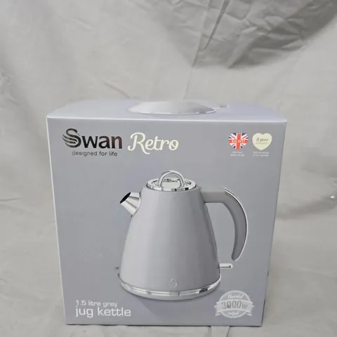 SWAN RETRO 1.5 LITRE JUG KETTLE – GREY
