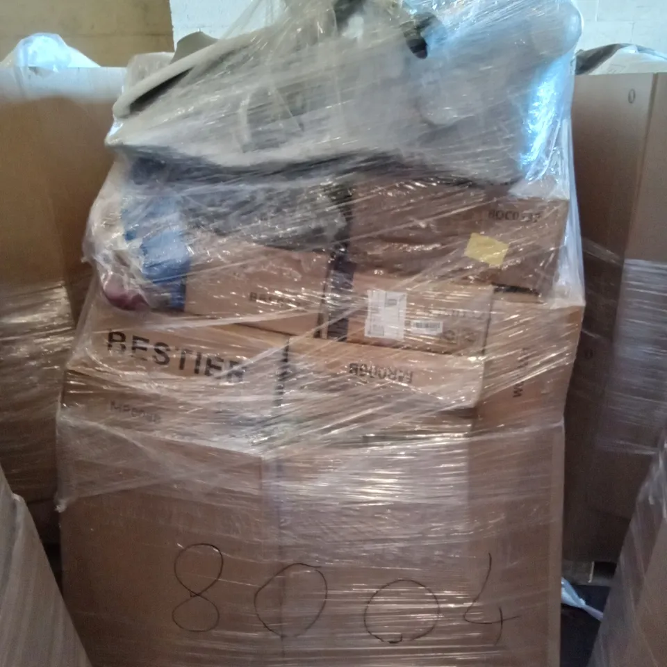 PALLET OF ASSORTED ITEMS INCLUDING BESTIER, KKTONER OFFICE STOOL, KKTONER BAR STOOL, DOUBLE DINOSAUR KIDS SOFA