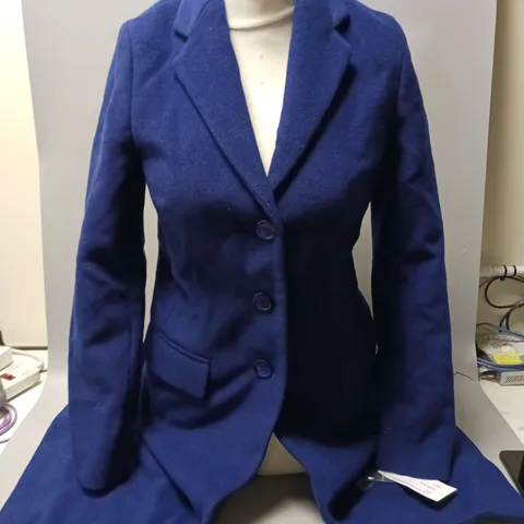 HELENE BERMAN LADIES COLLEGE COAT BLUE SIZE 8