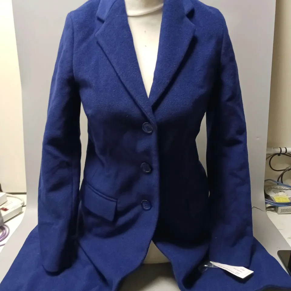 HELENE BERMAN LADIES COLLEGE COAT BLUE SIZE 8