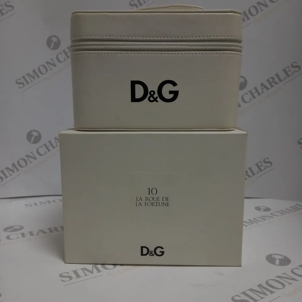 APPROXIMATELY 5 BOXED DOLCE & GABBANA WHITE EMPTY VANITY CASE 