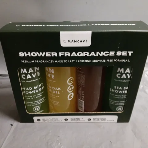 BOXED AND SEALED MANCAVE SHOWER FRAGRANCE SET