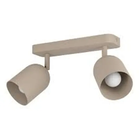 EGLO TILSTON STEEL MINIMALIST DUAL CEILING SPOTLIGHT SANDY