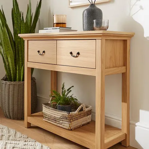JULIPA ASHFORD CONSOLE TABLE OAK EFFECT JO444