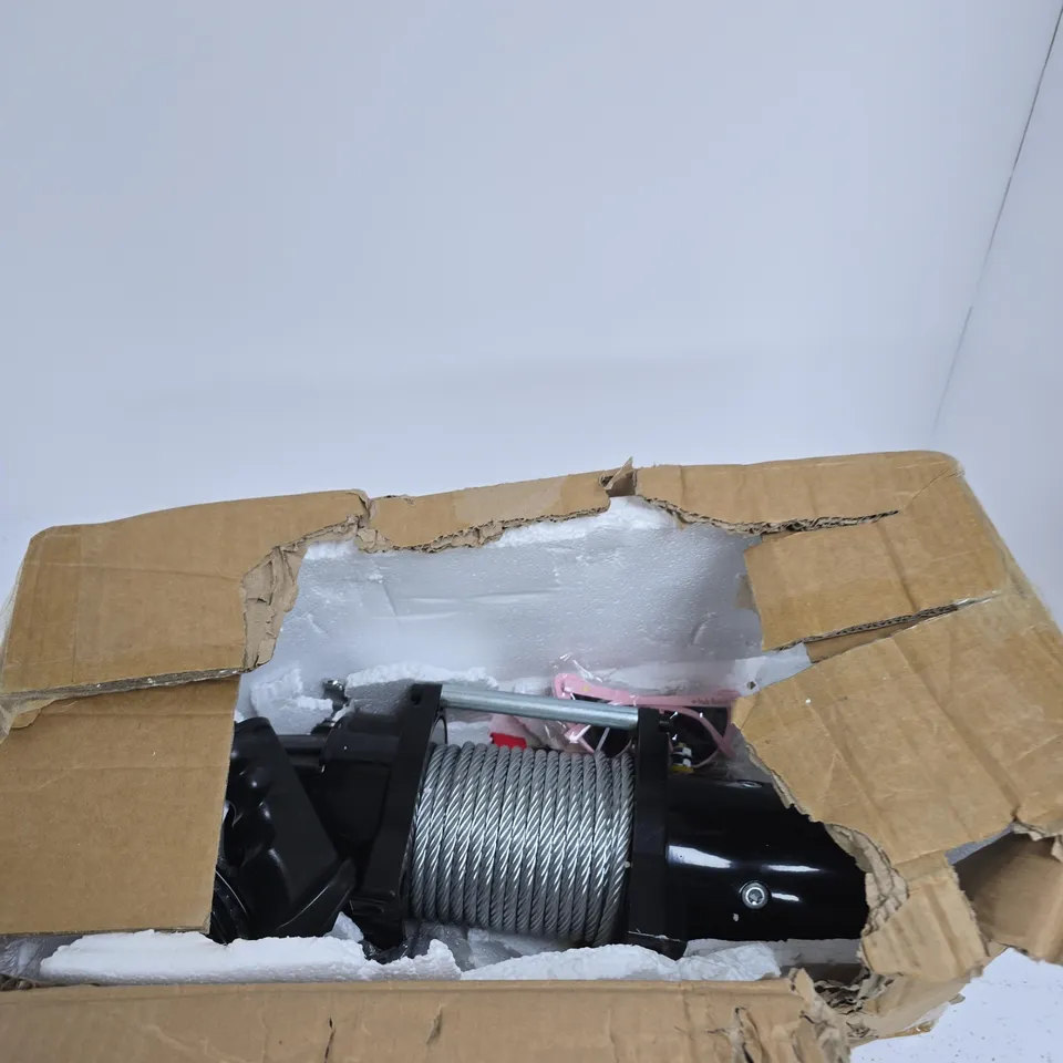 12V ELECTRIC WINCH KIT WITH REMOTE AND CABLES